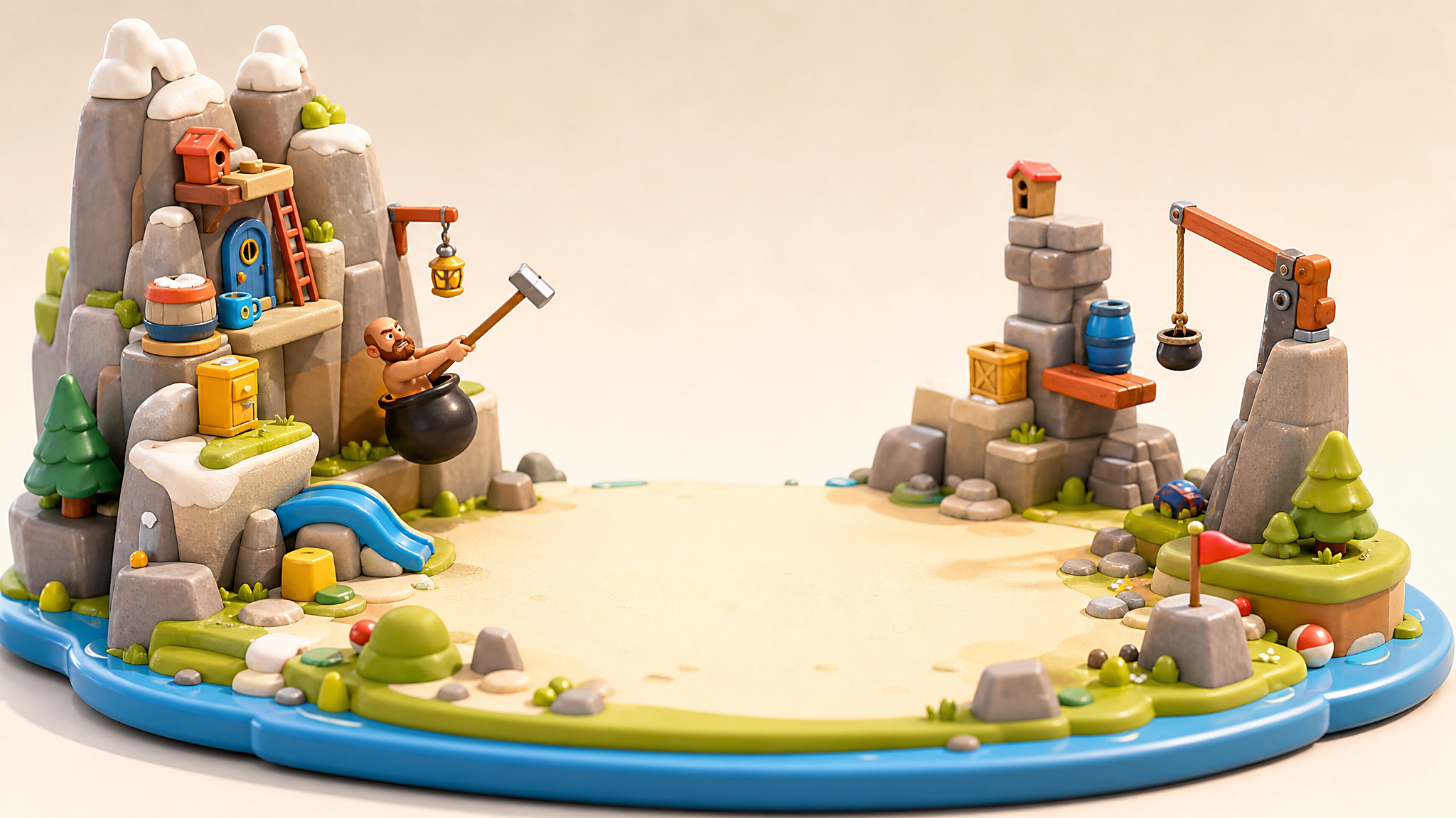 Getting Over It Hammer player view